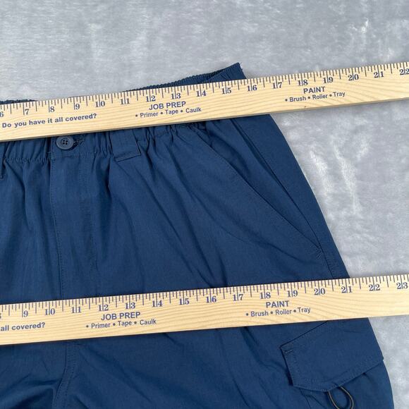 Reel Legends Pants Men Large 36/38 x 29" Inseam Navy Cargo Convertible to Shorts - Picture 7 of 16